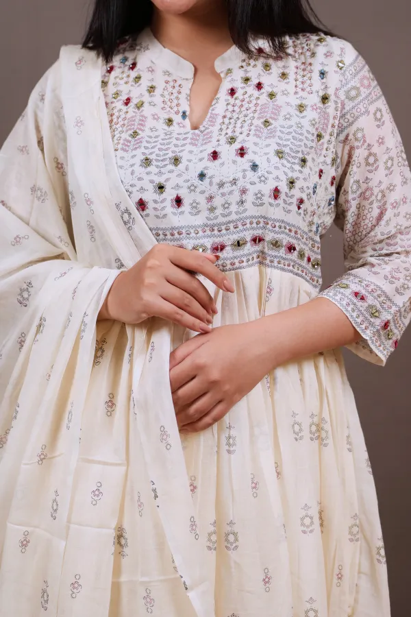 Beige_Georgette_Frock_For_Women