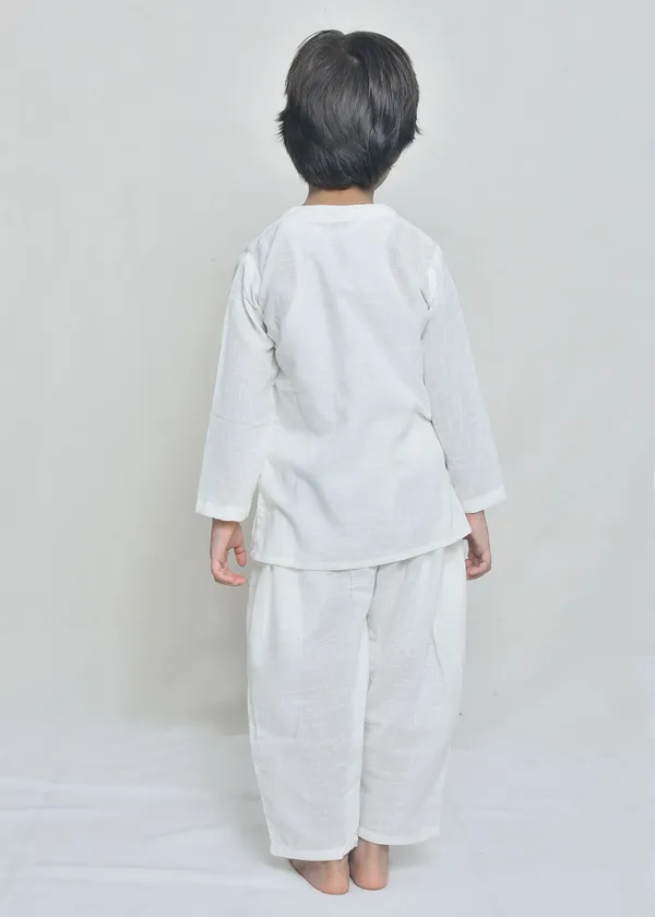 White_Organic_Cotton_Straight_Fit_Kurta_Pajama_Set_For_Boys