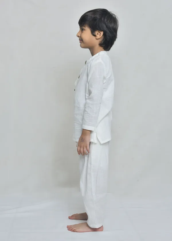 White_Organic_Cotton_Straight_Fit_Kurta_Pajama_Set_For_Boys
