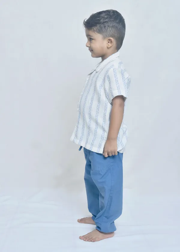 White_Organic_Cotton_Printed_Relaxed_Fit_Kurta_Pajama_Set_For_Boys