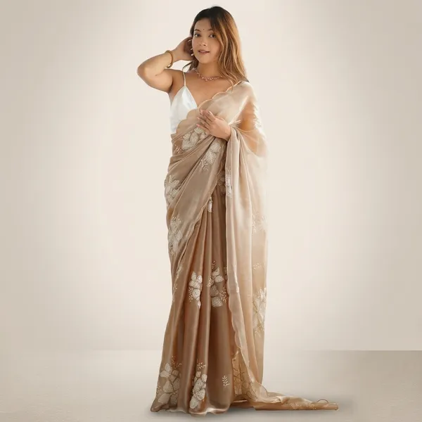 Beige_Organza_Embroidered_Floral_Saree_For_Women