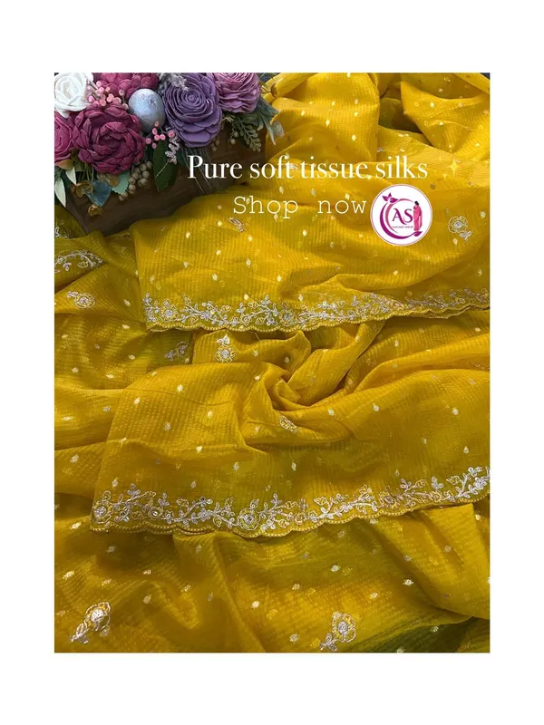 Yellow_Tissue_Silk_Daga_Pitta_Embroidered_Saree_For_Women