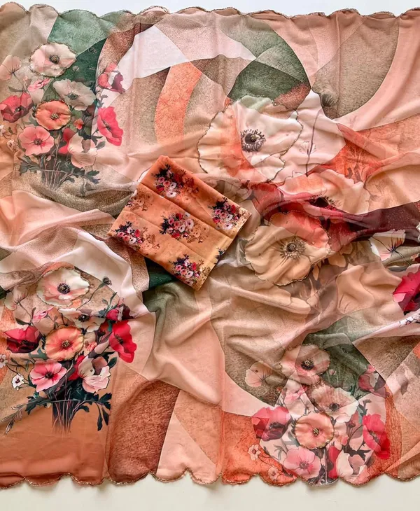 Multicolour_Silk_Georgette_Floral_Print_Saree_For_Women