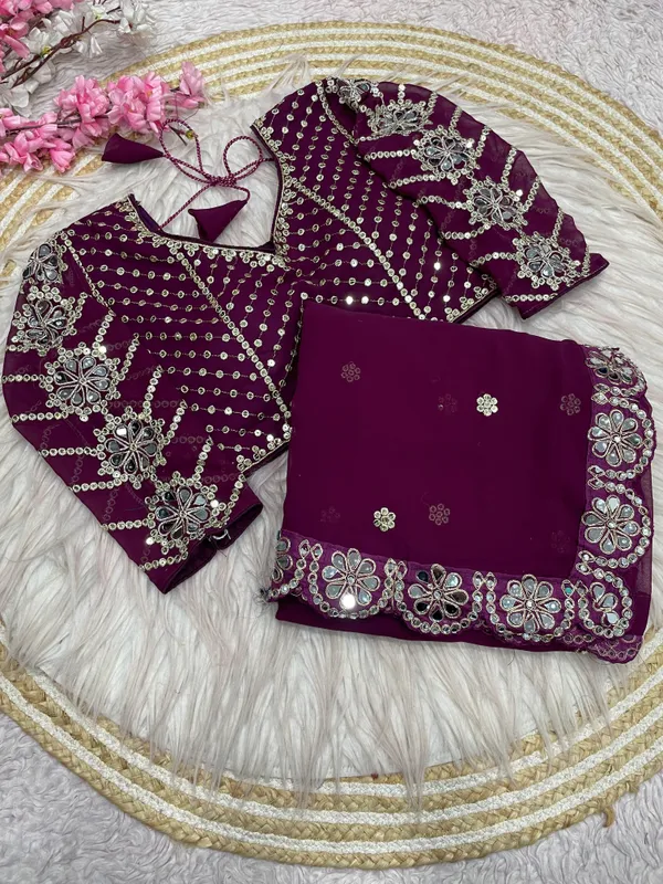 Purple_Tissue_Silk_Sequin_Embellished_Saree_For_Women