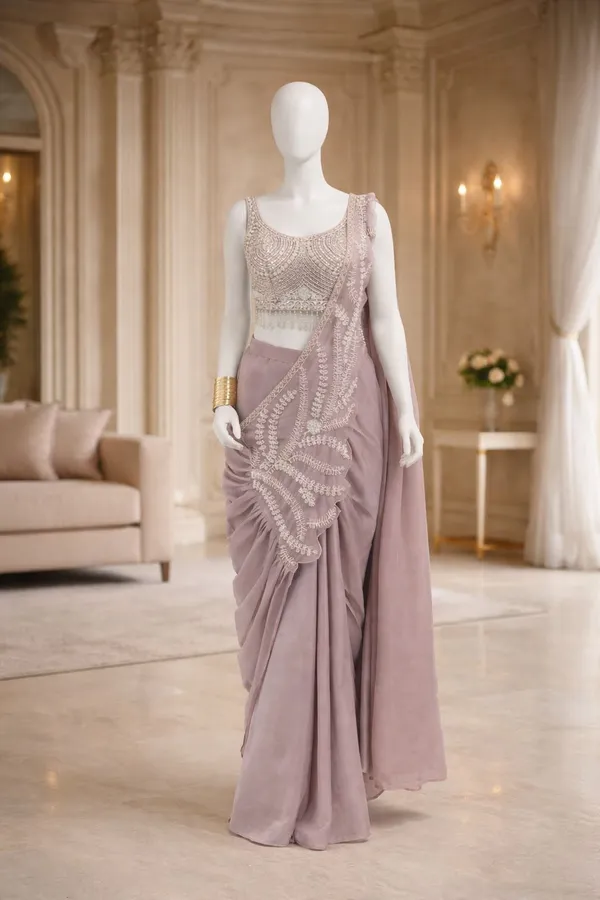Dusty_Mauve_Silk_Georgette_Sequin_Embellished_Saree_For_Women