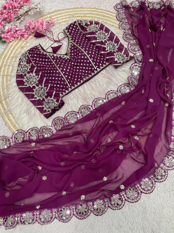 Purple_Tissue_Silk_Sequin_Embellished_Saree_For_Women