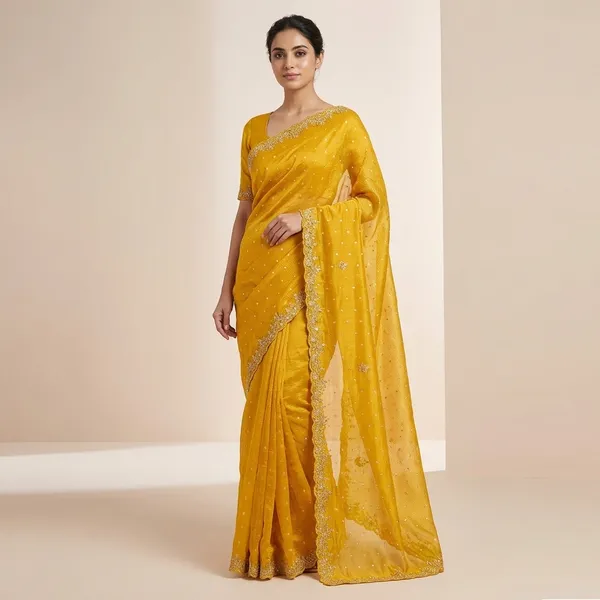 Yellow_Tissue_Silk_Daga_Pitta_Embroidered_Saree_For_Women