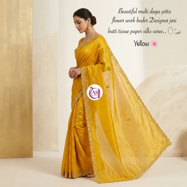 Yellow_Tissue_Silk_Daga_Pitta_Embroidered_Saree_For_Women
