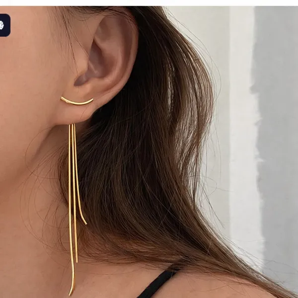 18k_Gold_Plated_Stainless_Steel_Modern_Minimalist_Long_Tassel_Drop_Earrings