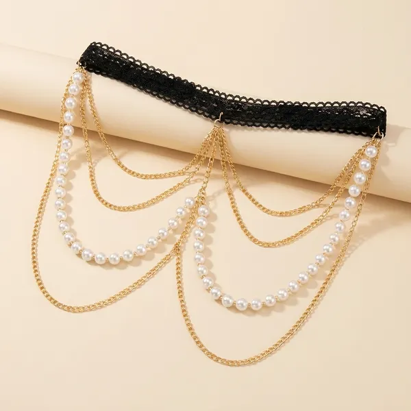 Elegant_Pearl_Chain_Thigh_Jewelry_-_Gold_And_Black_Dual_Design