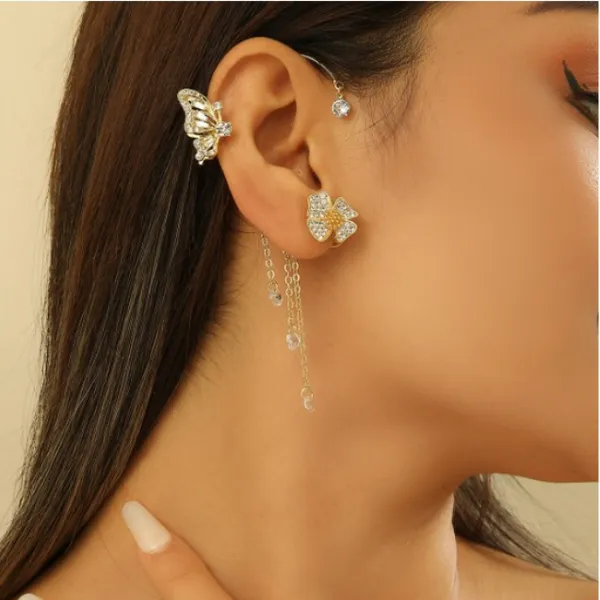 Elegant_Butterfly_And_Flower_Ear_Cuff_Earrings_With_Dangling_Pearls