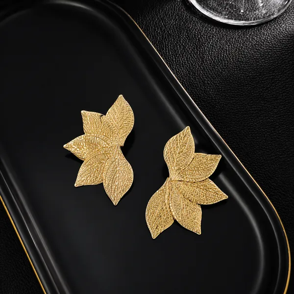 Aura_Golden_Leaf_Statement_Earrings_18k_gold_Plated_Stainless_Steel
