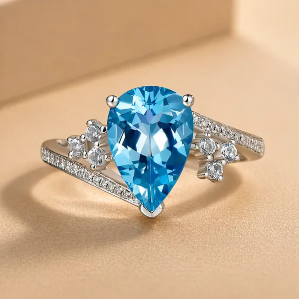 Blue_Sapphire_Zircon_Teardrop_Crystal_Ring