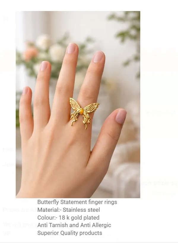 18_k_gold_plated_Butterfly_Statement_Gold_Plated_Stainless_Steel_Finger_Ring