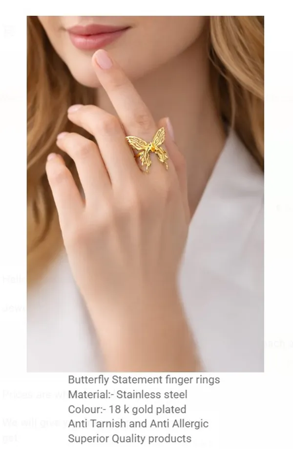 18_k_gold_plated_Butterfly_Statement_Gold_Plated_Stainless_Steel_Finger_Ring