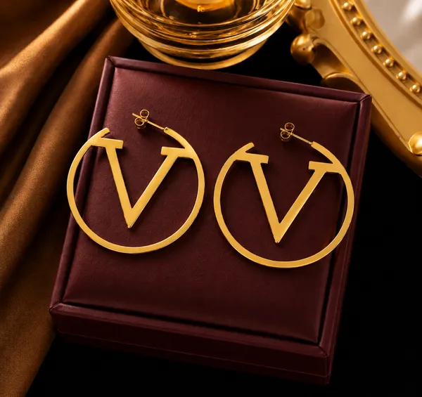 Luxury_V_Monogram_Gold-Plated_Hoop_Earrings_For_Women