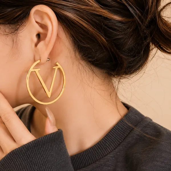 Luxury_V_Monogram_Gold-Plated_Hoop_Earrings_For_Women