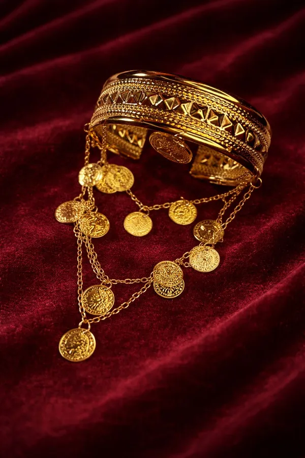18k_Gold_Plated_Stainless_Steel_-_Arabic_design_armlets
