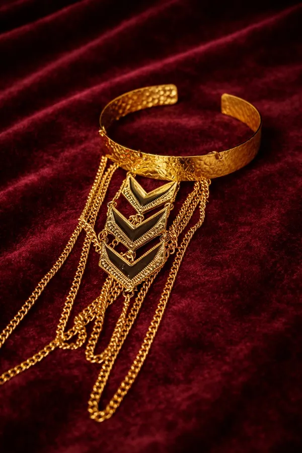 Golden_Chevron_Armlet_With_Chain_Drape_-_Boho_Upper_Arm_Bracelet