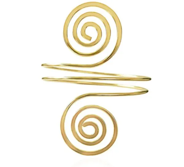 Gold-Toned_Double_Spiral_Armlet_For_Women_-_Anti-Tarnish_And_Anti-Allergic_Alloy_Copper_Arm_Bracelet
