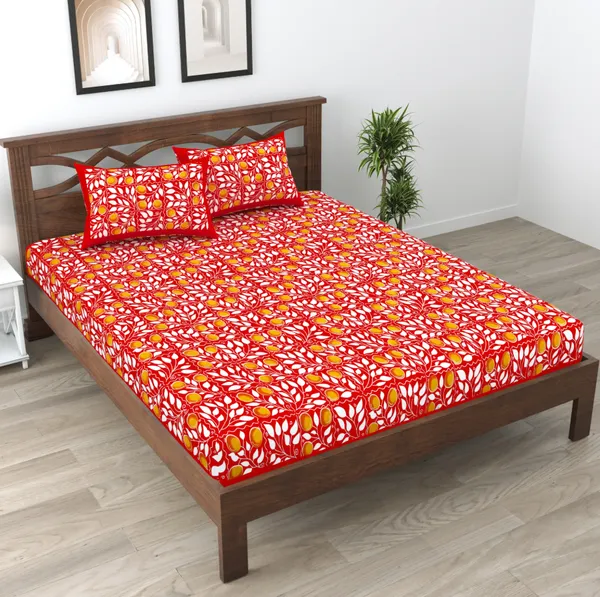 Cotton_Jaipuri_Sanganeri_Print_Bedsheet_Set_With_Pillow_Covers
