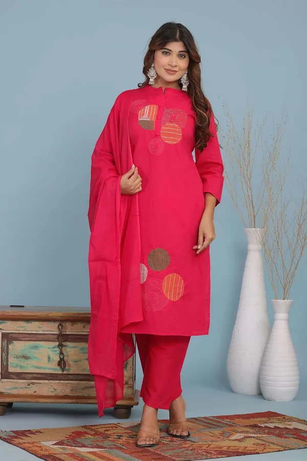 Women_S_Cotton_Embroidery_Kurti_With_Pant_Set