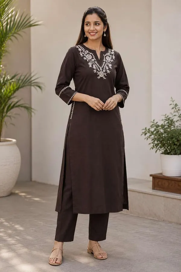 Women_S_Cotton_Kurti_With_Pant
