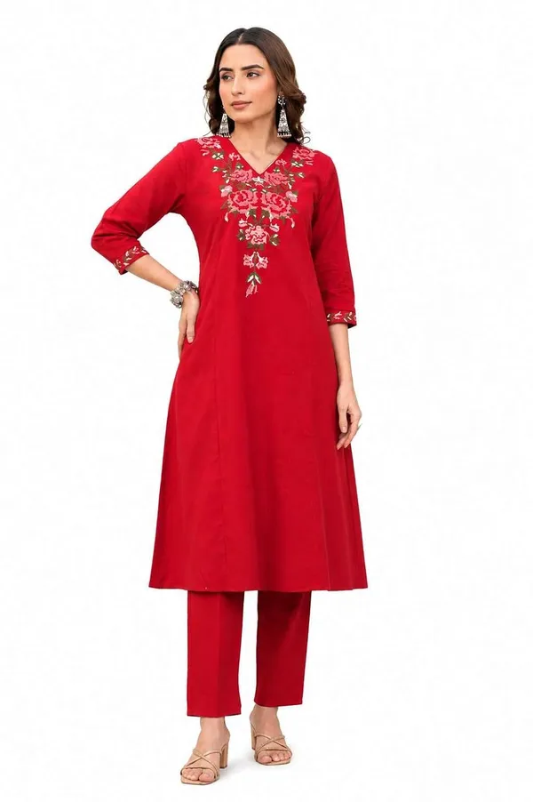 Women_S_Cotton_Embroidered_Kurti_With_Pant