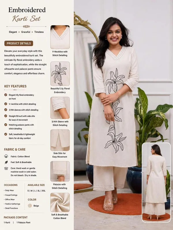 Women_S_Cotton_Kurti_With_Pant_Set