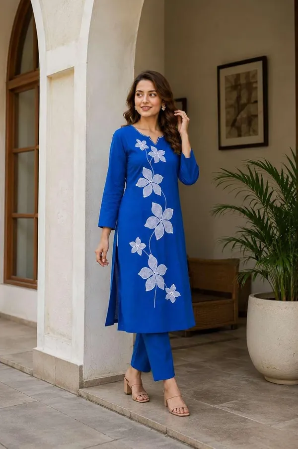 Women_S_Cotton_Straight_Kurti_With_Pant