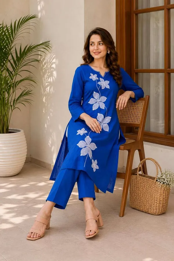 Women_S_Cotton_Straight_Kurti_With_Pant