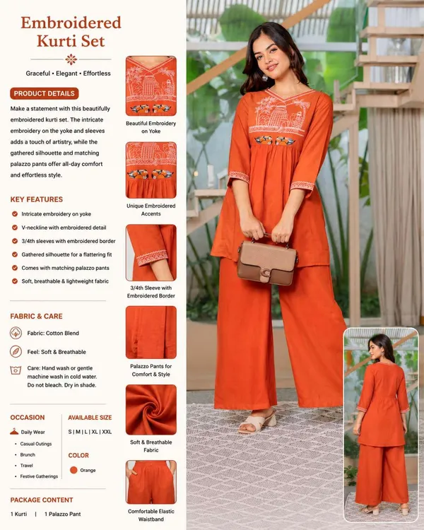 Women_S_Cotton_Embroidered_Anarkali_Kurti_With_Pant