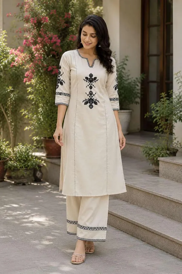 Women_S_Cotton_Kurti_With_Pant_Set