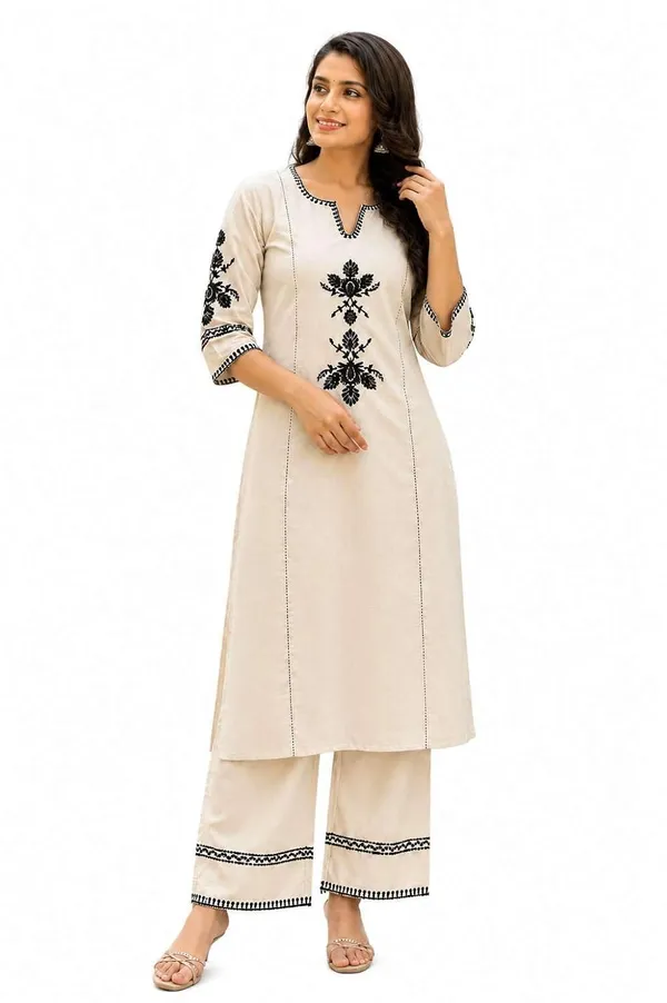 Women_S_Cotton_Kurti_With_Pant_Set