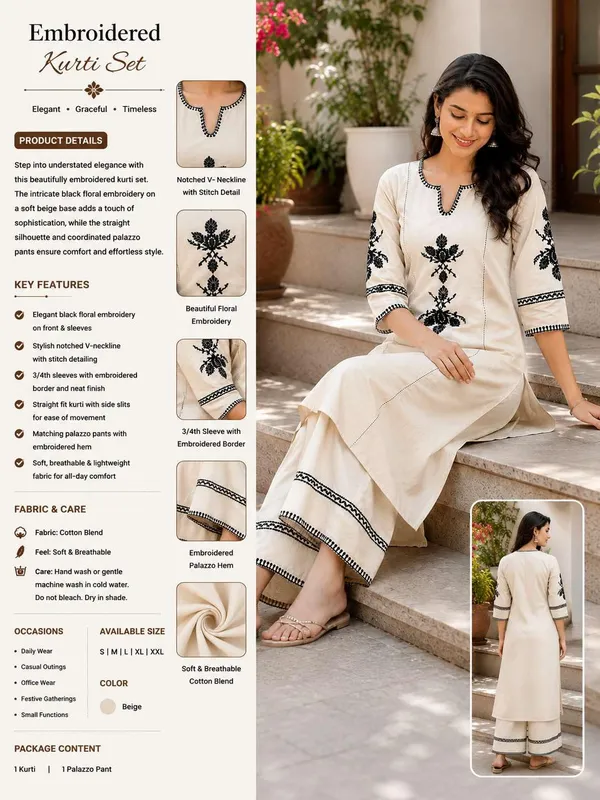 Women_S_Cotton_Kurti_With_Pant_Set