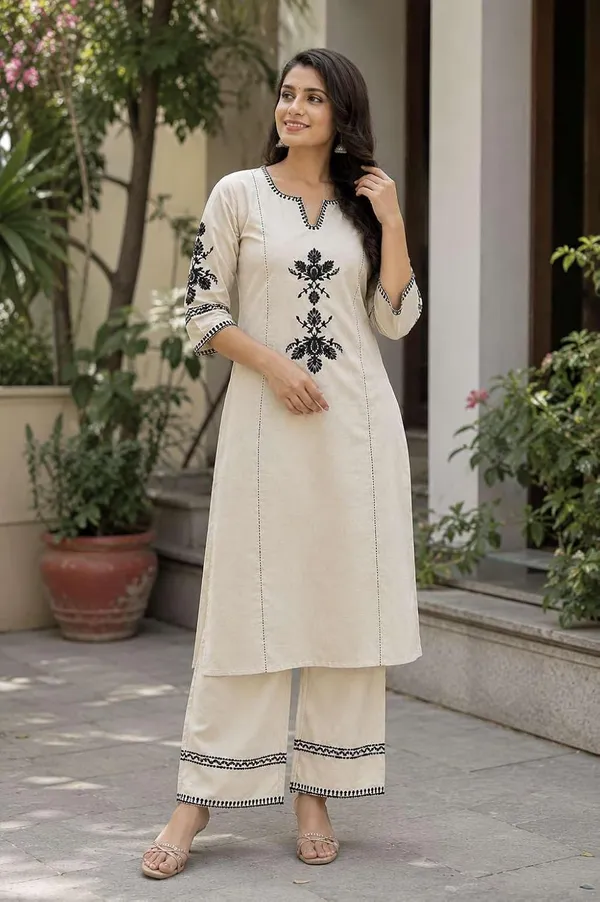 Women_S_Cotton_Kurti_With_Pant_Set