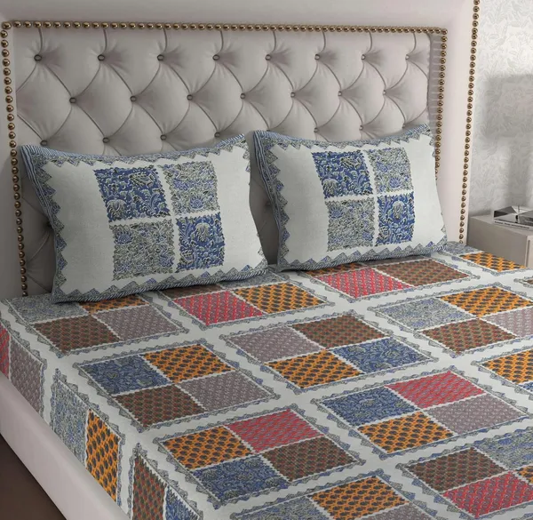 Cotton_Jaipuri_Print_Bedsheet_Set_With_Pillow_Covers
