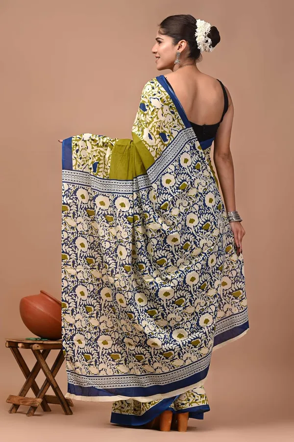 Women_S_Mulmul_Cotton_Printed_Saree_With_Blouse_Piece