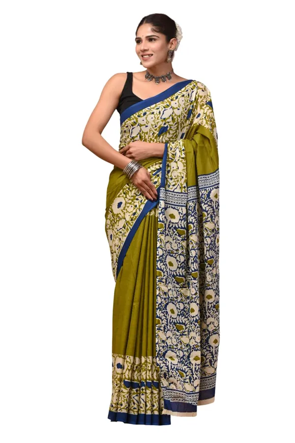 Women_S_Mulmul_Cotton_Printed_Saree_With_Blouse_Piece