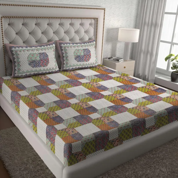 Cotton_Jaipuri_Sanganeri_Print_Bedsheet_Set_With_Pillow_Covers
