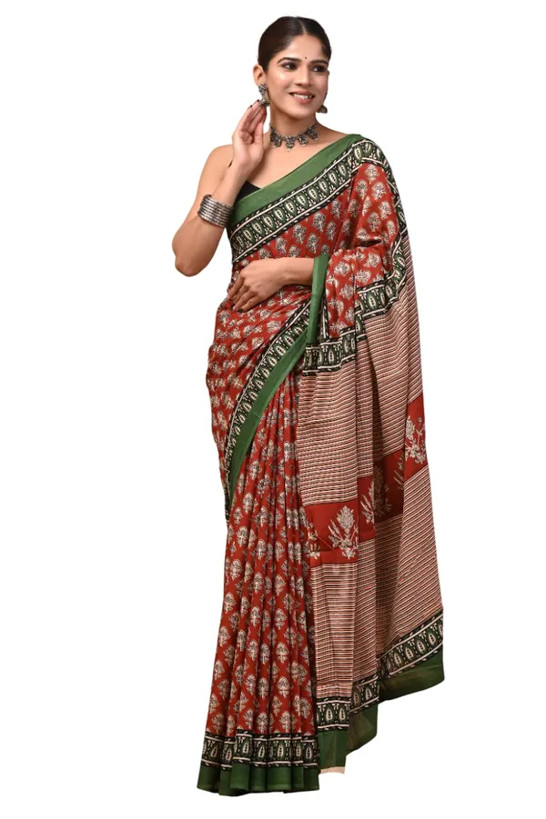 Women_S_Cotton_Printed_Saree_With_Blouse_Piece