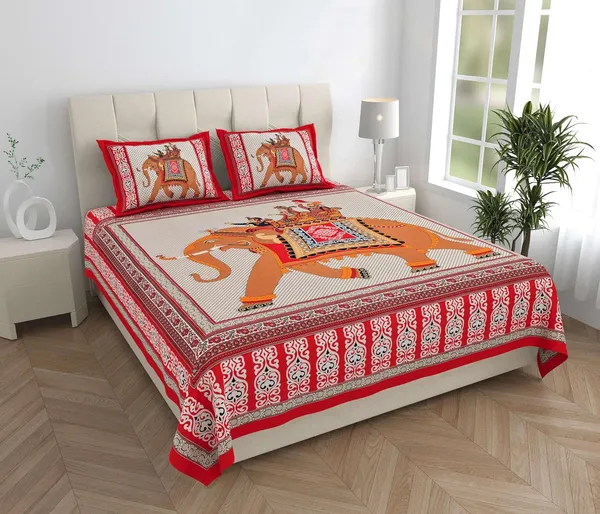 Cotton_Jaipuri_Print_Bedsheet_Set_With_Pillow_Covers
