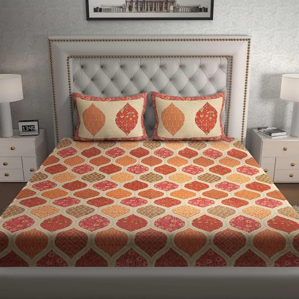 Cotton_Jaipuri_Sanganeri_Print_Bedsheet_Set_With_Pillow_Covers