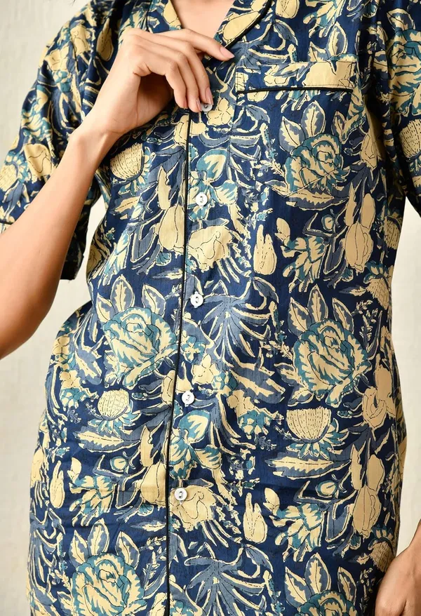 Women_S_Cotton_Floral_Printed_Lapel_Collar_Night_Suit