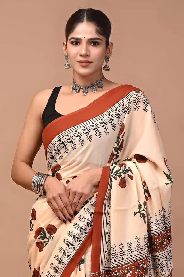 Women_S_Mulmul_Cotton_Printed_Saree_With_Blouse_Piece