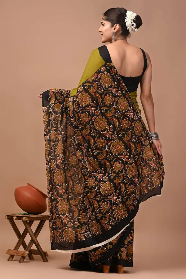 Women_S_Mulmul_Cotton_Printed_Saree_With_Blouse_Piece