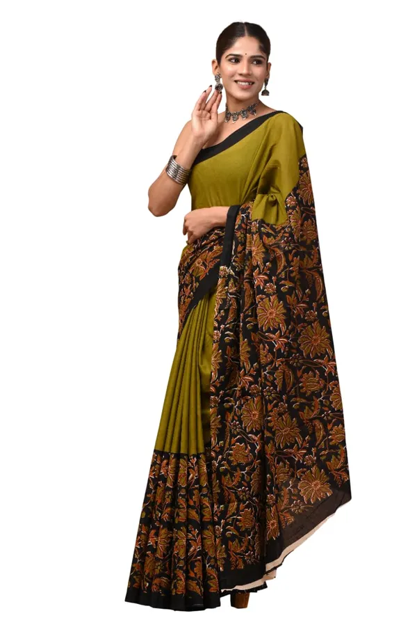 Women_S_Mulmul_Cotton_Printed_Saree_With_Blouse_Piece