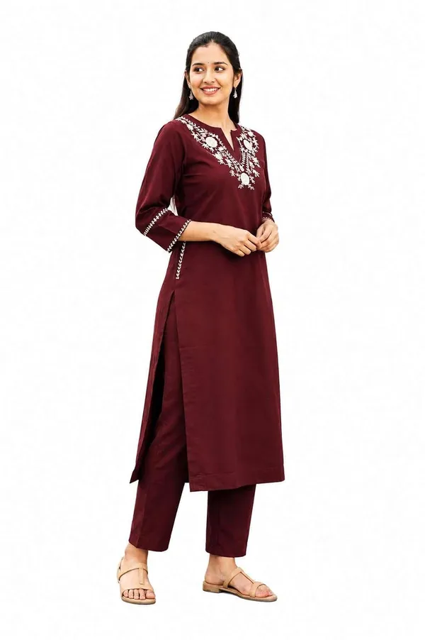 Women_S_Cotton_Embroidered_Kurti_With_Pant