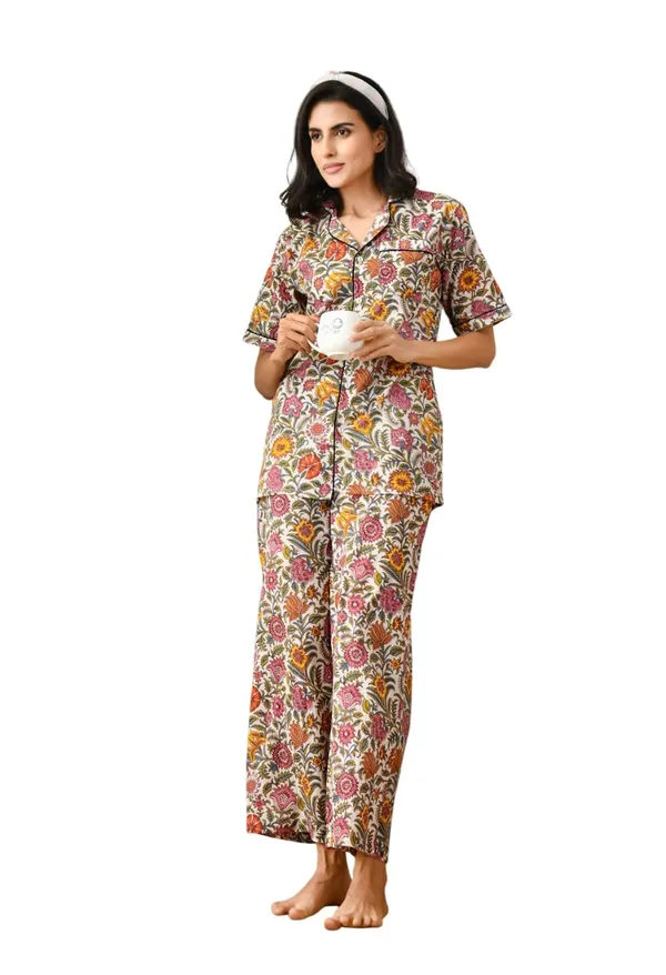Women_S_Cotton_Lapel_Collar_Night_Suit