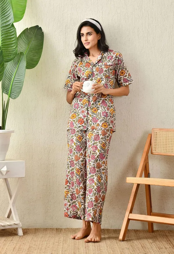 Women_S_Cotton_Lapel_Collar_Night_Suit